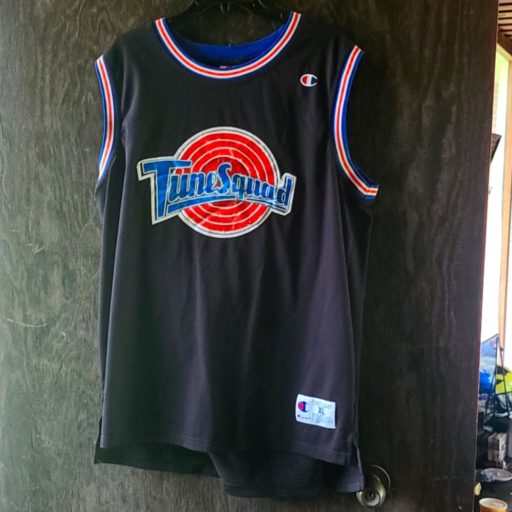 XL Tune Squad Basketball Jersey.